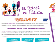 Tablet Screenshot of etpatatietpatata.com